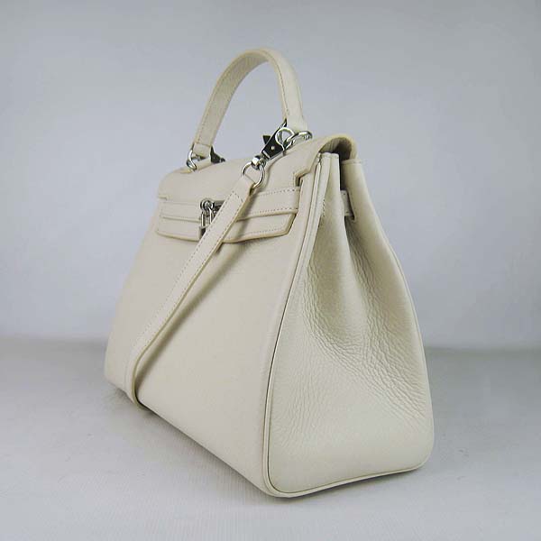 7A Replica Hermes Kelly 32cm Togo Leather Bag Cream 6108